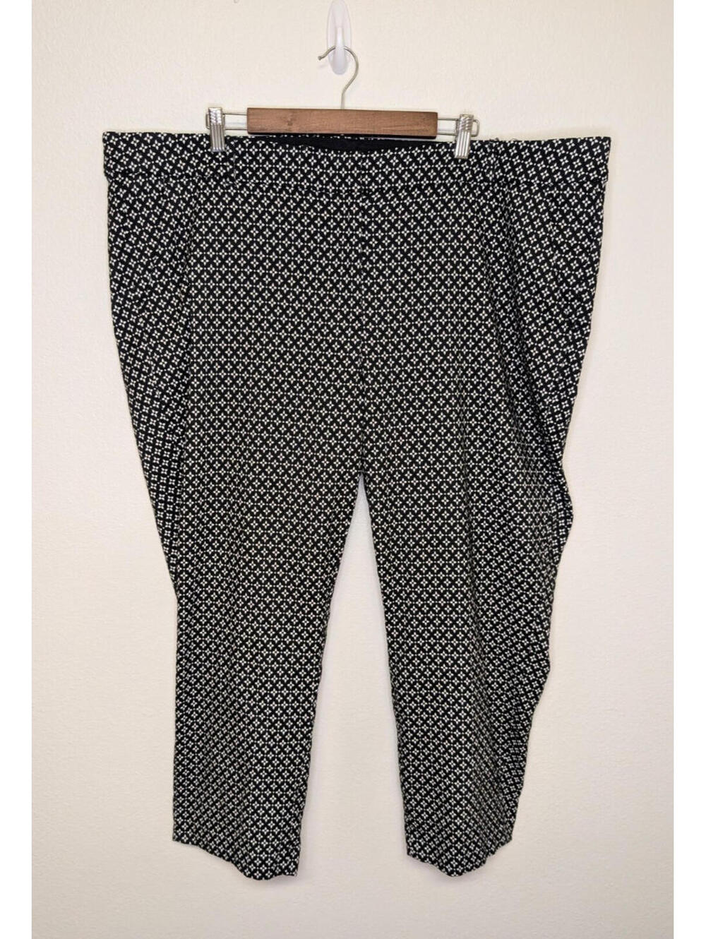 Lane Bryant The Lena Pant Moderately Curvy Black & White Print Pants Women's 28